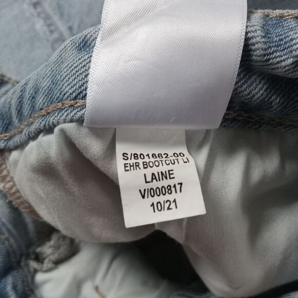 Old Navy Plus Size Light Wash Extra High Rise Kicker Boot-Cut Jeans Women's 18 - Picture 5 of 12